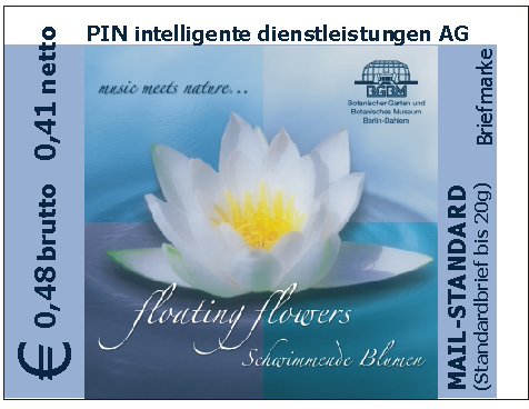 Briefmarke Floating Flowers